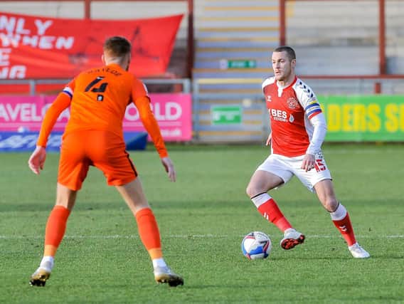 Paul Coutts made 67 appearances over 18 months at Fleetwood Town