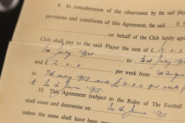 Roy Gratrix's original contract