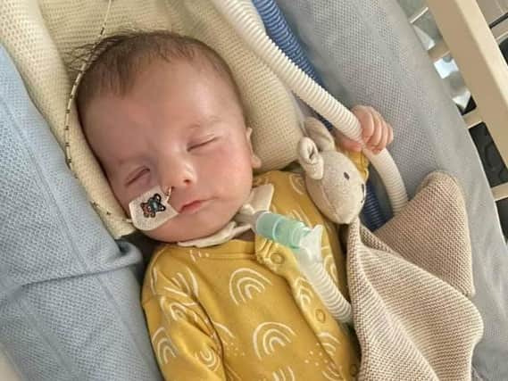 Baby Teddy was born with a rare syndrome and a fundraiser has been set up for the charity which has helped him and his parents