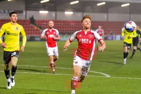 Callum Camps is Fleetwood's top scorer but last found the net in November