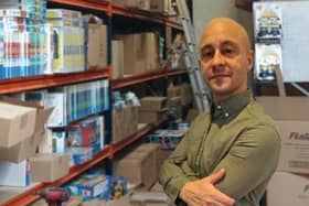Andy Tauber of Kiddimax, which has a warehouse in Thornton, is one of thousands of business owners hit by shock extra costs due to Brexit