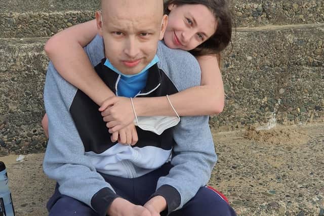 Nathan Cummings with sister Gemma