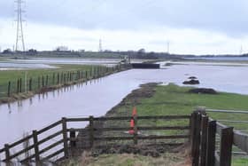 Flooded land at Lytham