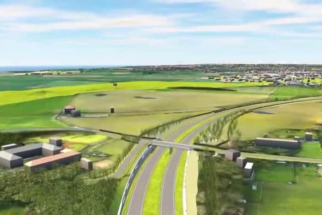 Artist's impression of part of the new bypass