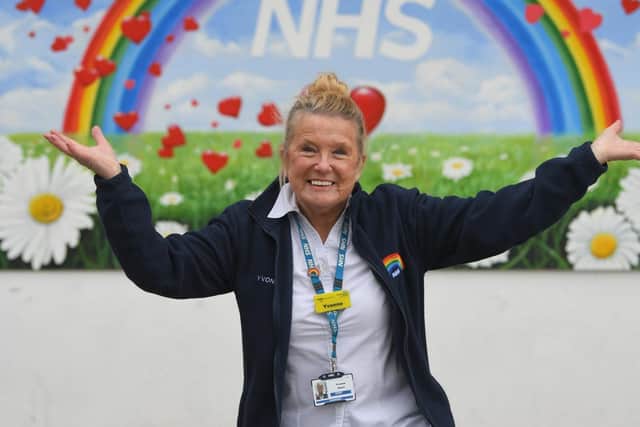 Yvonne Hurst taking part in the Strictly NHS contest