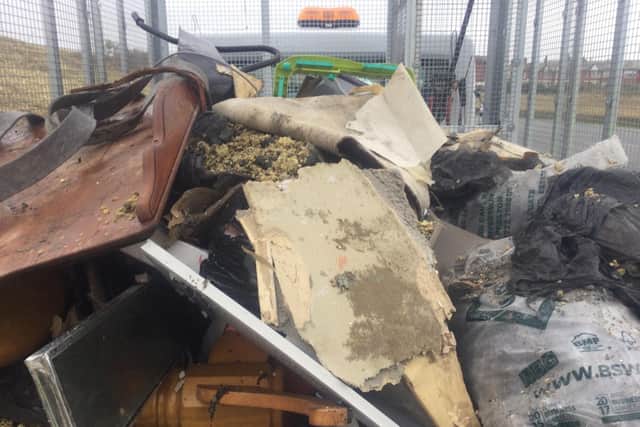 Substantial amounts of household waste have been dumped in Fleetwood in the past week, and over 1500 fly-tipping cases were reported to Wyre Council in 2020, "mostly" in Fleetwood, the council said. Photo: Wyre Council