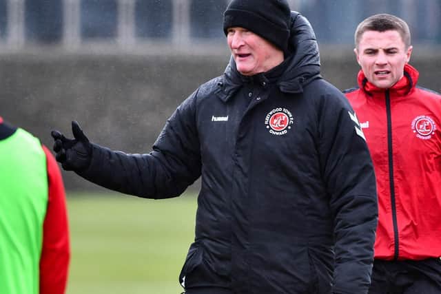 Simon Grayson wasted no time getting down to business on the training ground with Fleetwood Town