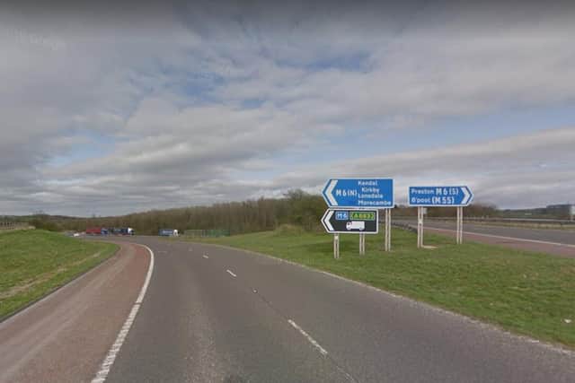 The northbound entry slip road at junction 33 of the M6 would be moved from its current location....(image: Google)