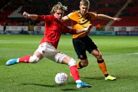 Dan Batty (right) made the move to Fleetwood Town