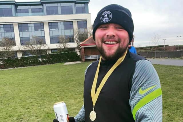 Callum Best put in the miles during January to raise funds