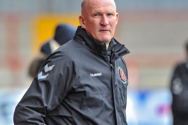 Simon Grayson took charge of Fleetwood Town for the first time on Saturday Picture: Stephen Buckley/PRiME Media Images Limited