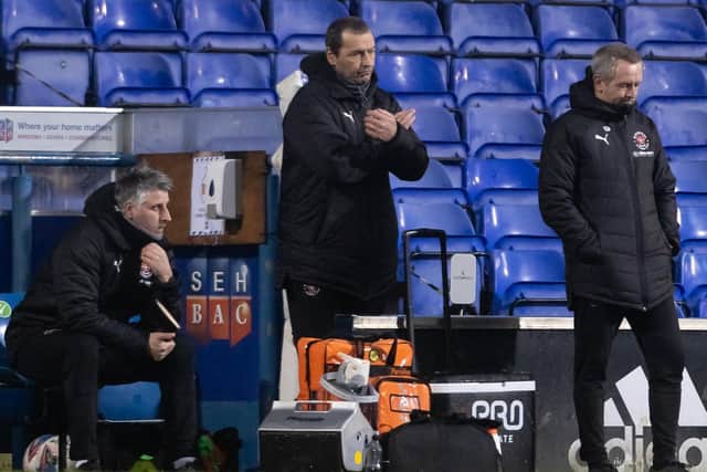 Blackpool head coach Neil Critchley (right) is looking for a response to the weekend loss at Ipswich Town