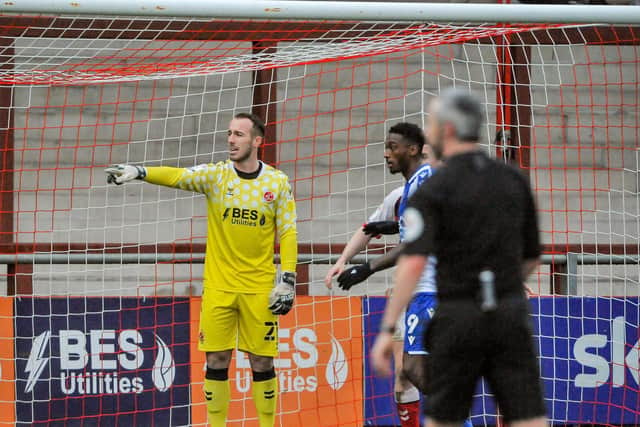 Keeper Alex Cairns has been beaten only once in Town's last four games