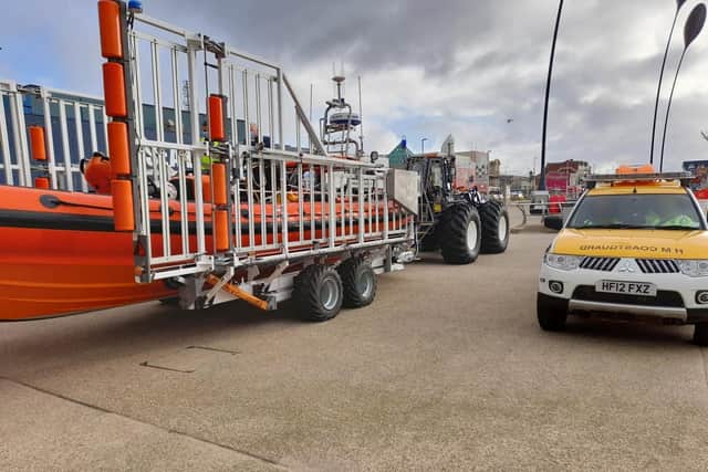 Fearing the vessel might have sunk, HM Coastguard requested the services of RNLI Blackpool who launched a lifeboat from its station near Central Pier