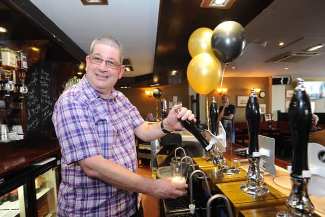 Rick Pickup of Blackpool, Fylde and Wyre CAMRA pictured in happier days when the pubs were open