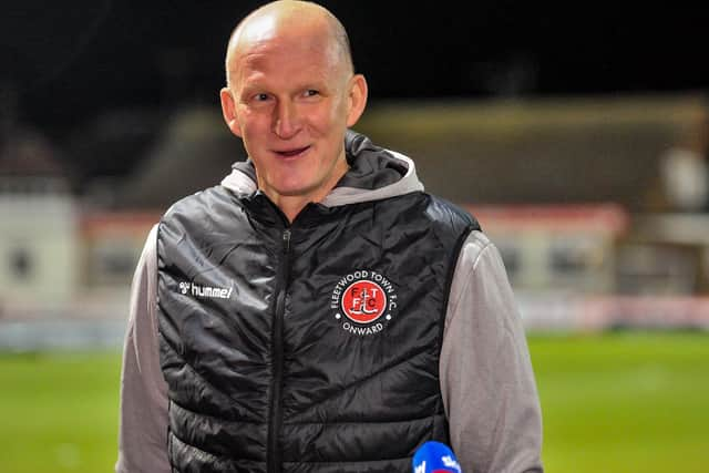 Fleetwood Town boss Simon Grayson Picture: Stephen Buckley/PRiME Media Images Limited