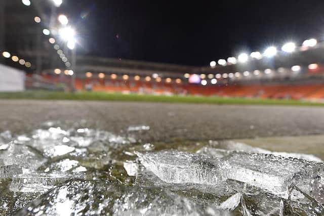 Blackpool's game against Burton Albion was called off on Tuesday night