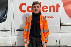 Oli Tribe who has started an apprenticeship at Cadent