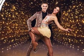 Joe Warren Plant and Vanessa Bauer in the Dancing on Ice class 2021 ITV Pictures