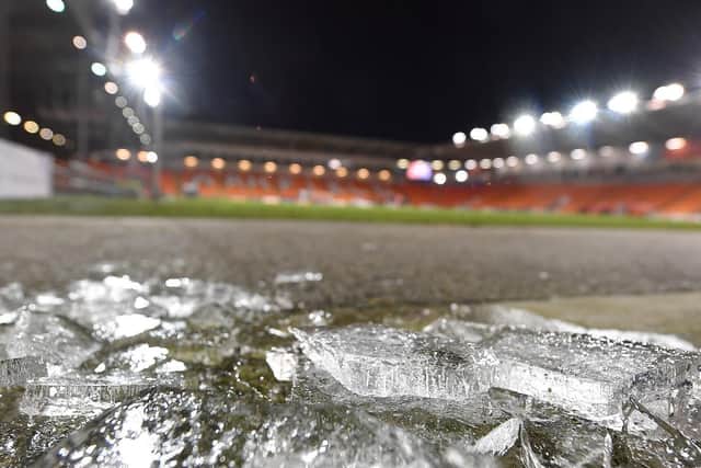 Blackpool's last two fixtures have been frozen off