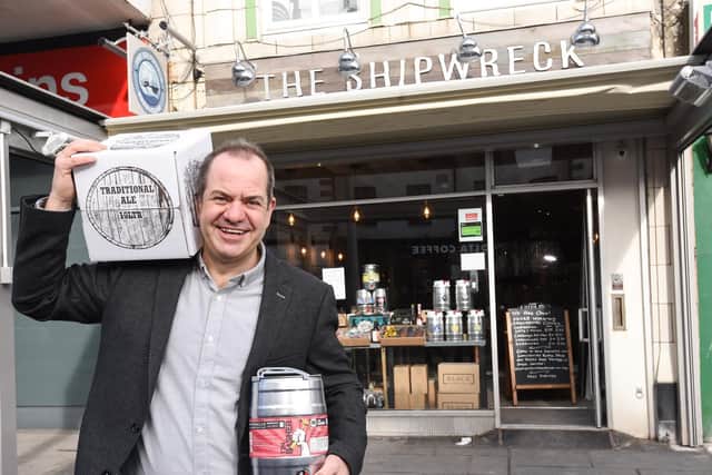 Paul Samson, owner of the Shipwreck Brewhouse in Cleveleys, is supporting some of the county's finest beer makers during the Covid-19 pandemic. Picture: Daniel Martino/JPI Media