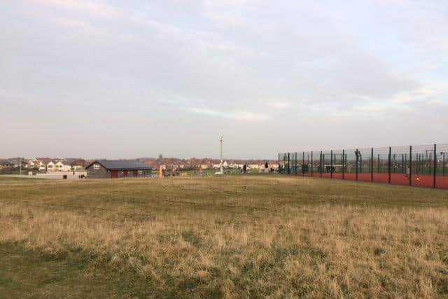 The Friends of Anchorsholme Park group has secured a £725 grant from Tesco to install a new nine hole putting green near its sports pitches. Photo: Coun Paul Galley