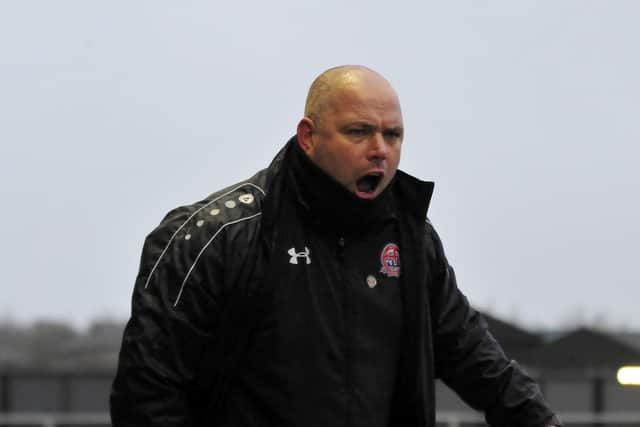 Jim Bentley had returned to the dugout for Fylde's win at York City in midweek Picture: Steve McLellan
