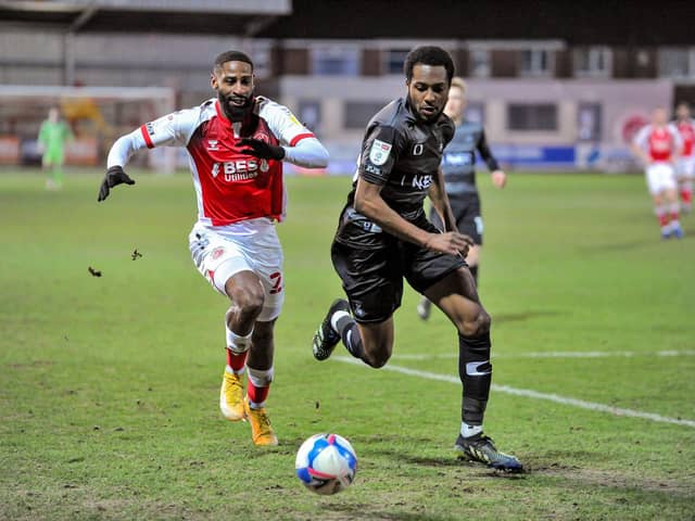 Fleetwood Town loanee Janoi Donacien Picture: Stephen Buckley/PRiME Media Images Limited