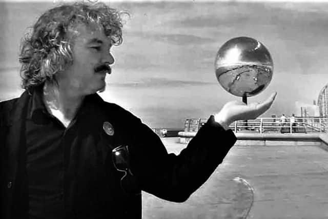 Michael Trainor, the artist who designed the Mirror Ball