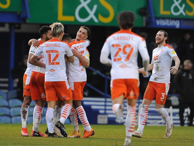 Jerry Yates celebrates his decisive late strike