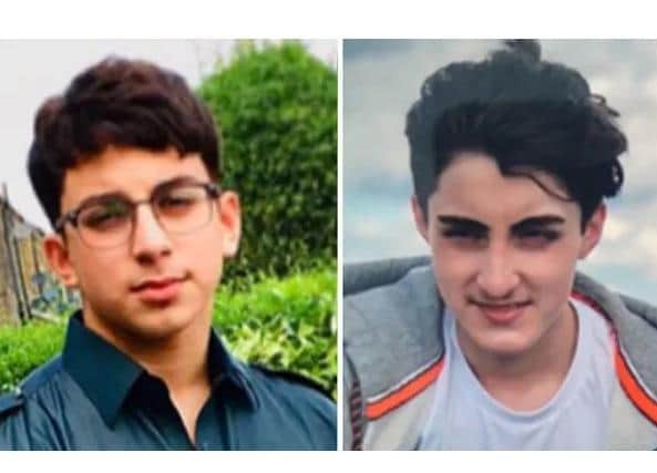 Muhammad Azhar Shabbir (left) and Ali Athar Shabbir