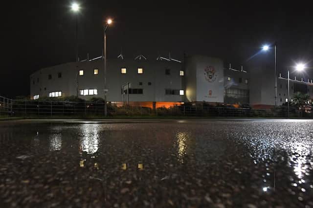 Blackpool's game against Doncaster Rovers was called off last night due to a waterlogged pitch