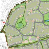 Blackpool Council wants to build 330 homes on land off Blackpool Road, Carleton. The authority owns the land, which falls beyond its borders in Wyre (Picture: Wyre Council/Blackpool Council)