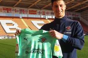 Moore has signed a contract until the end of the season. Picture courtesy of Blackpool FC