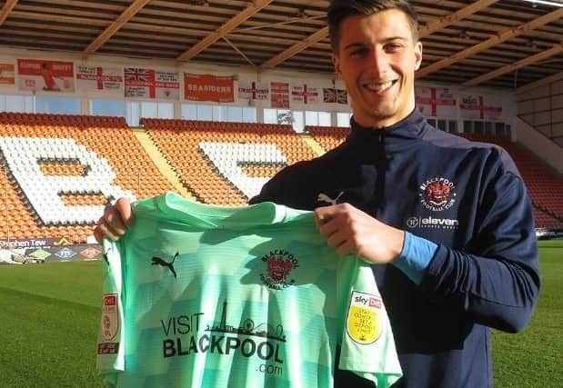 Moore has signed a contract until the end of the season. Picture courtesy of Blackpool FC