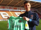 Moore has signed a contract until the end of the season. Picture courtesy of Blackpool FC
