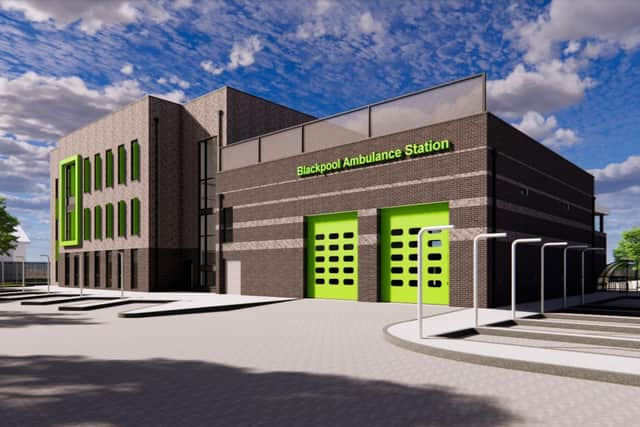 An artists impression of the proposed new ambulance station