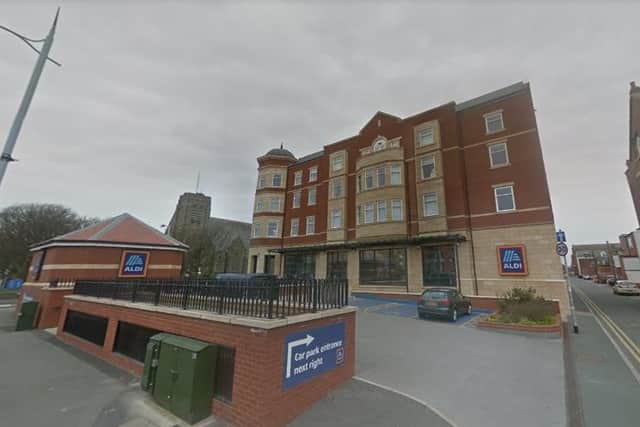 A pair of 14-year-old boys have been arrested on suspicion of GBH after an 89-year-old man was left with a broken hip after being attacked in the Aldi car park in Clifton Street, St Annes yesterday (Thursday, February 25). Pic: Google