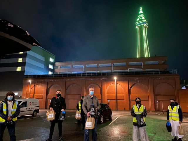 Police and Crime Commissioner, Clive Grunshaw and his Deputy Chris Webb, joined the team in Blackpool as part of their homeless outreach work.