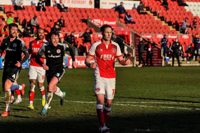 Josh Morris missed a late penalty for Fleetwood Town Picture: Stephen Buckley/PRiME Media Images Limited