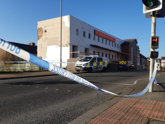 Two men have been arrested after a 19-year-old was found stabbed in Bloomfield Road last night (Sunday, February 28)