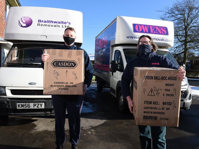 Ben Braithwaite of Braithwaites Removals in Kirkham and Steve Owen of Owen's Removals in Blackpool are hoping for a stamp duty holiday extension in Wednesday's Budget
