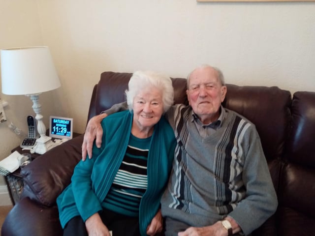 Ted and Brenda Foulkes are celebrating their 70th wedding anniversary today