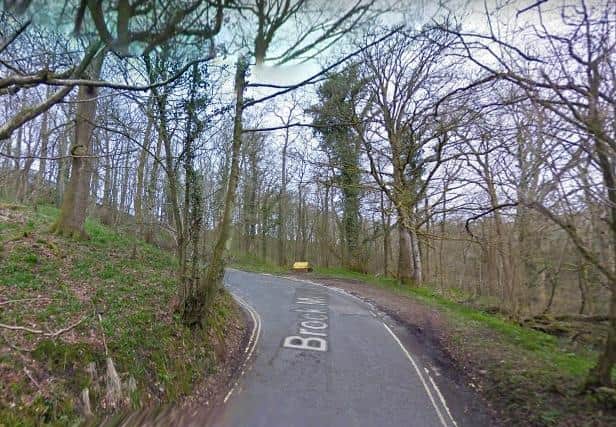 The man crashed in Brock Mill Lane, in the rural Wyre village of Claughton, as he was travelling towards nearby Brock Bottoms Picnic Site at around 3.30pm yesterday (March 1). Pic: Google