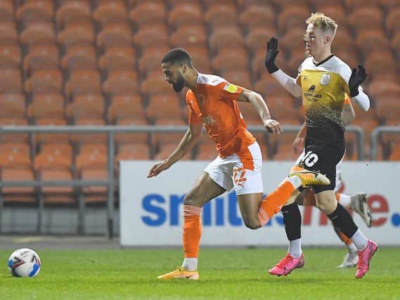 CJ Hamilton returned from injury during Blackpool's 1-1 draw with Crewe