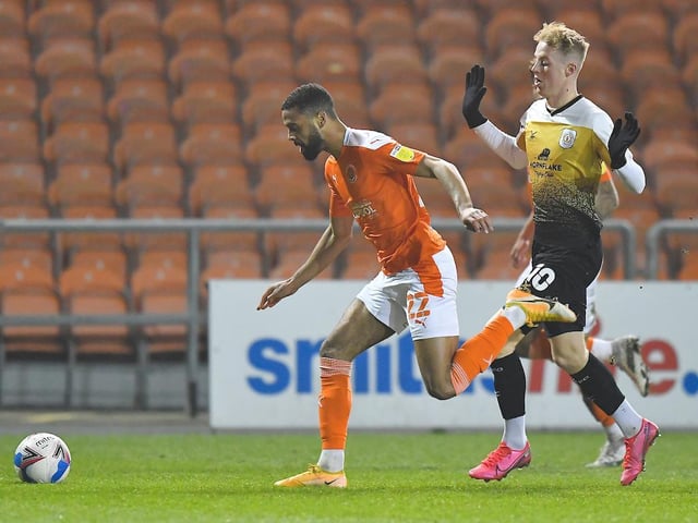 CJ Hamilton returned from injury during Blackpool's 1-1 draw with Crewe
