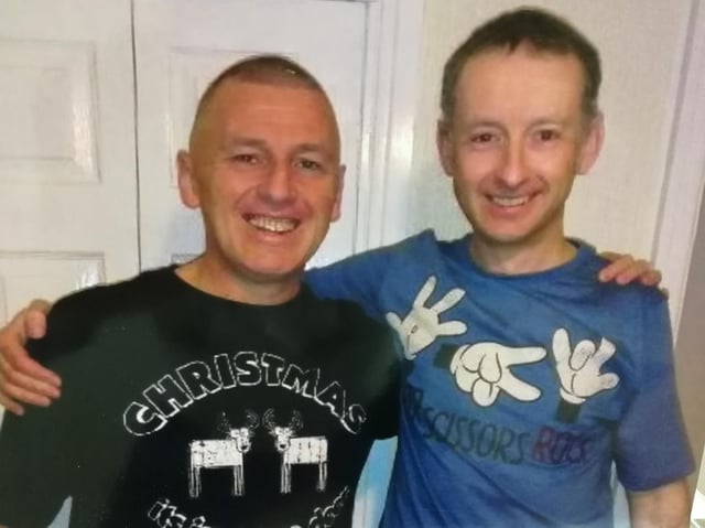 Philip Hurst (left) with brother David