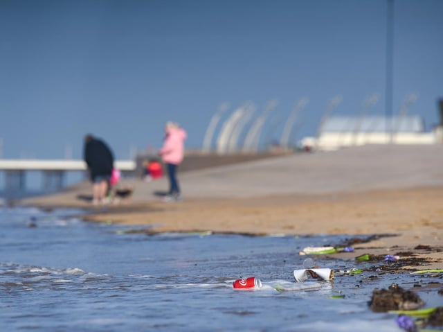 The proliferation of plastic, increased rainfall and rising sea levels are putting our beaches at risk, an environment group has warned. Photo: Daniel Martino/JPI Media