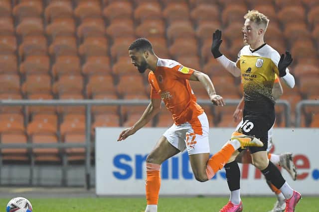 CJ Hamitlon made his return from injury for Blackpool in midweek