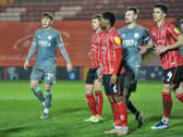 Ged Garner (left) earned praise from Fleetwood Town boss Simon Grayson Picture: Stephen Buckley/PRiME Media Images